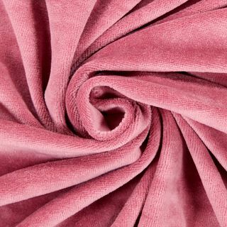 Tecido aveludado Nicki Liso – rosa embaçado, 