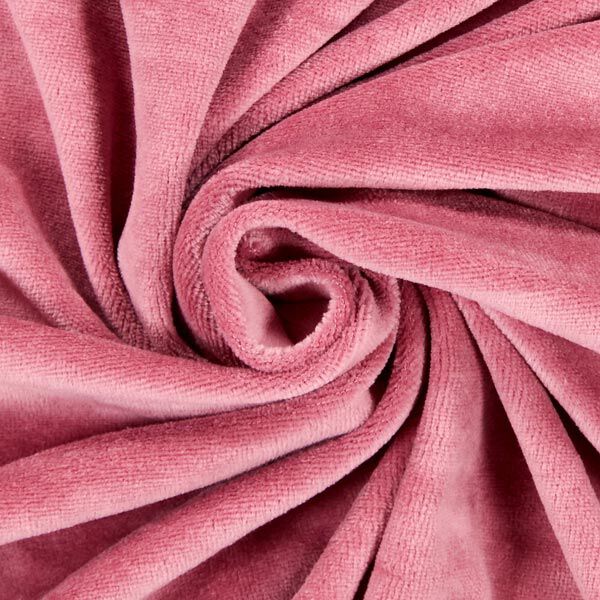 Tecido aveludado Nicki Liso – rosa embaçado,  image number 2