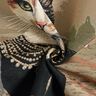 Barra Gobelina Gato elegante – bege escuro/preto,  thumbnail number 3