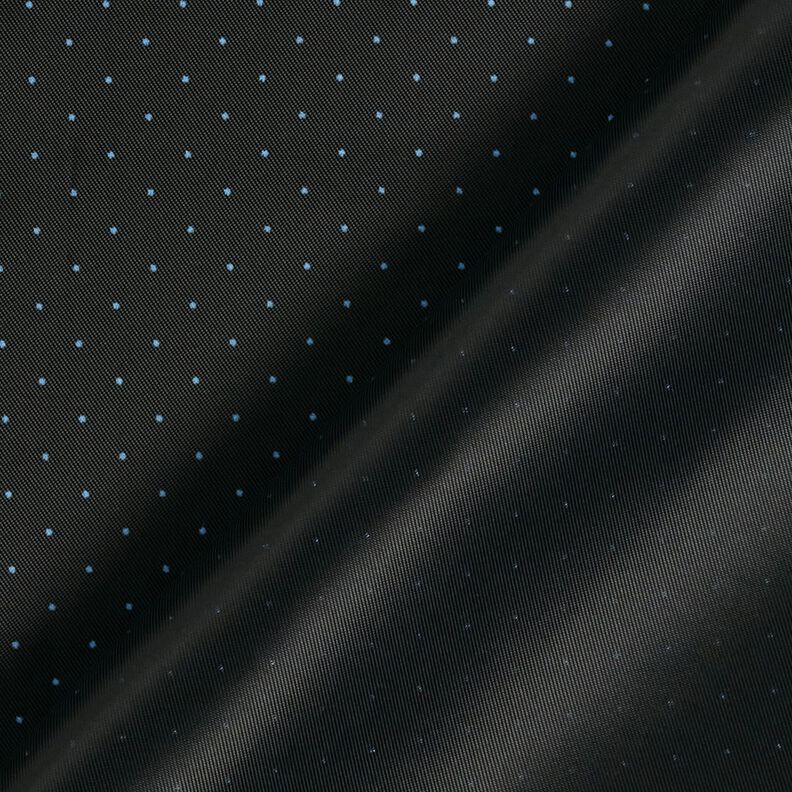 Tecido para forro Pintas pequenas – preto/azul claro,  image number 3