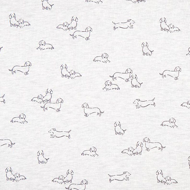 Sweatshirt cardada Cães Melange – branco sujo,  image number 1