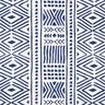 Tecido para decoração Lona Étnico – azul-marinho/branco,  thumbnail number 1