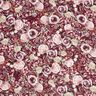 Musselina/ Tecido plissado duplo Rosas aguarela Impressão Digital – bordô,  thumbnail number 1