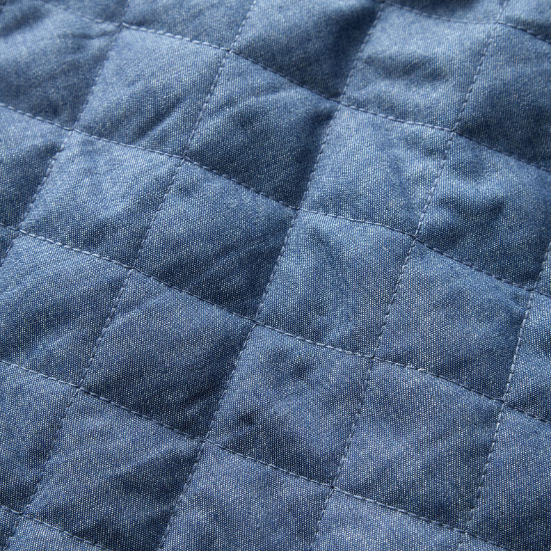 Tecido acolchoado Chambray Liso – azul ganga,  image number 2