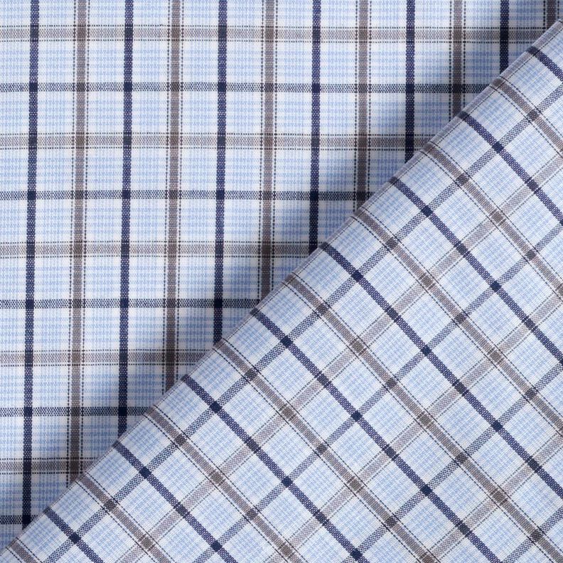 Tecido para camisas Xadrez clássico – azul claro/azul-marinho,  image number 4