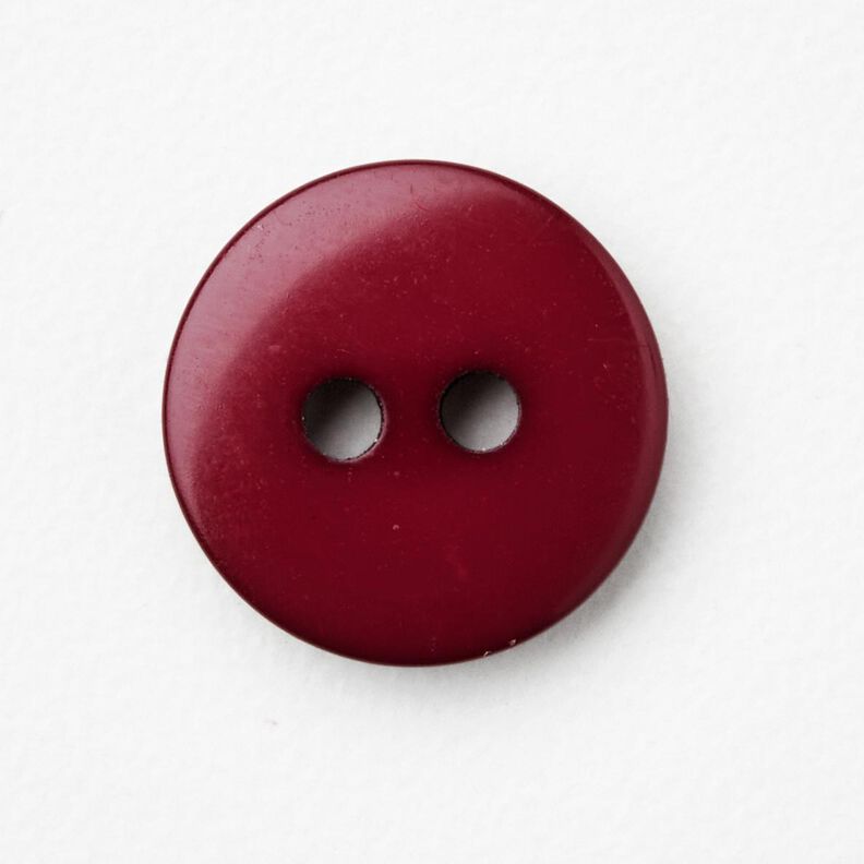 Botão redondo de 2 furos [Ø 11 mm] – bordô,  image number 1
