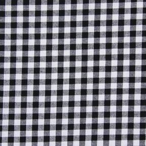 Tecido de algodão Vichy - 1 cm – preto, 