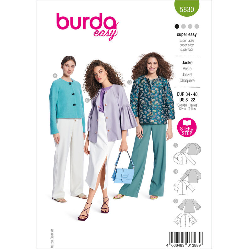 Jaqueta | Burda 5830 | 34-48,  image number 1