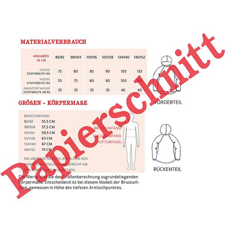 TONI Sweater com capuz para menino e menina | Studio Schnittreif | 86-152,  image number 10