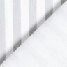 Tecido para decoração Meio linho Panamá Riscas longitudinais – cinzento claro/branco,  thumbnail number 4
