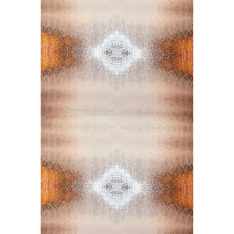 GOTS Jersey de algodão Mosaico | TCC x LOOKS by Wolfgang Joop – cor de caramelo/taupe escuro,  image number 9