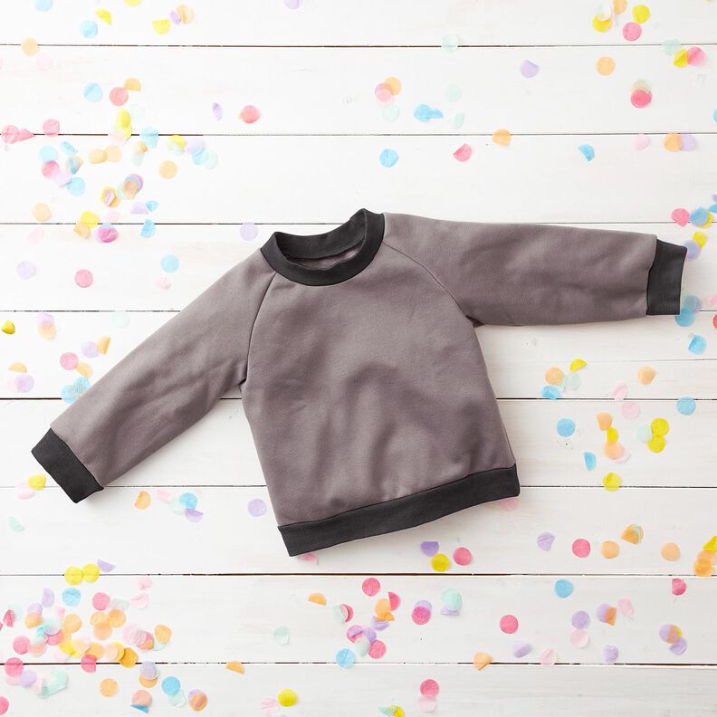 Tecido para bordas liso – pedra cinzento,  image number 4