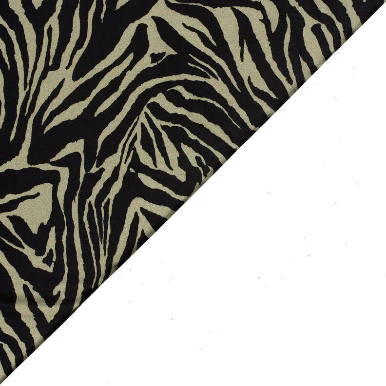 Jersey de viscose Estampado zebra – caqui-claro/preto,  image number 4