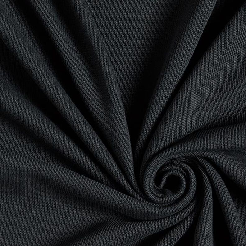 Tecido de malha de algodão – preto,  image number 1