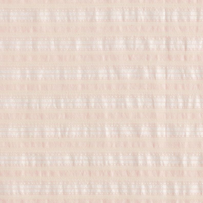 Mistura de algodão Riscas Enrugado – rosé,  image number 1