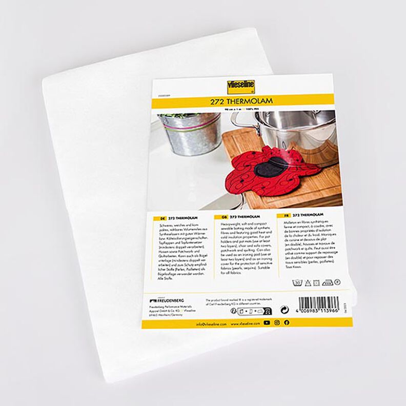 272 Thermolam Entretela para volume [90 cm x 1 m] | Vlieseline – branco,  image number 1