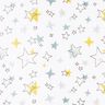 Tecido polar fofinho Estrelas coloridas – marfim/amarelo-sol,  thumbnail number 1