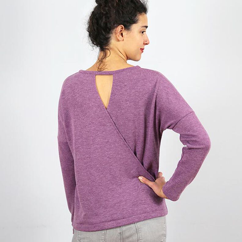 FRAU VEGA - Pullover casual nas costas com look trespasse, Studio Schnittreif  | XS -  XXL,  image number 3