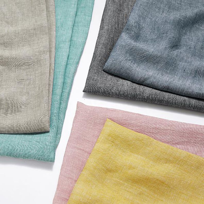 Meio linho melange – azul ganga,  image number 6