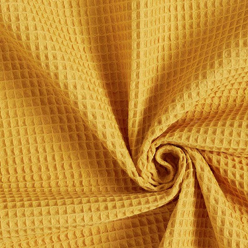 Tecido piqué em favo – amarelo-caril,  image number 1