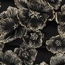 Jacquard Flores com efeito 3D – preto/amêndoa,  thumbnail number 2