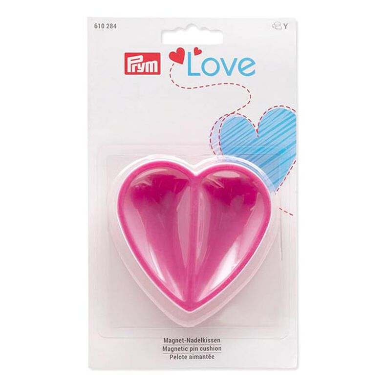 Almofada de alfinetes magnética Coração [ Medidas:  80  x 80  x 26 mm  ] | Prym Love – pink,  image number 2