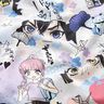 Jersey de algodão Mundo da manga japonesa Impressão Digital – cinzento-prateado,  thumbnail number 2