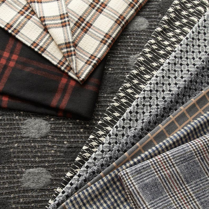 Anarruga xadrez escocês – bege/terracota,  image number 6