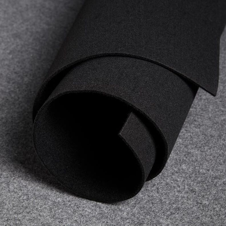 Feltro 100 cm / 4 mm de espessura – preto,  image number 2