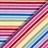 Jersey de algodão Riscas horizontais Arco-íris – branco/mistura de cores,  thumbnail number 4