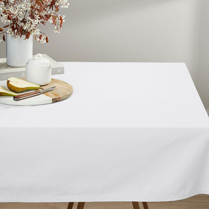 Tecido de algodão Cretone Liso – branco,  image number 5