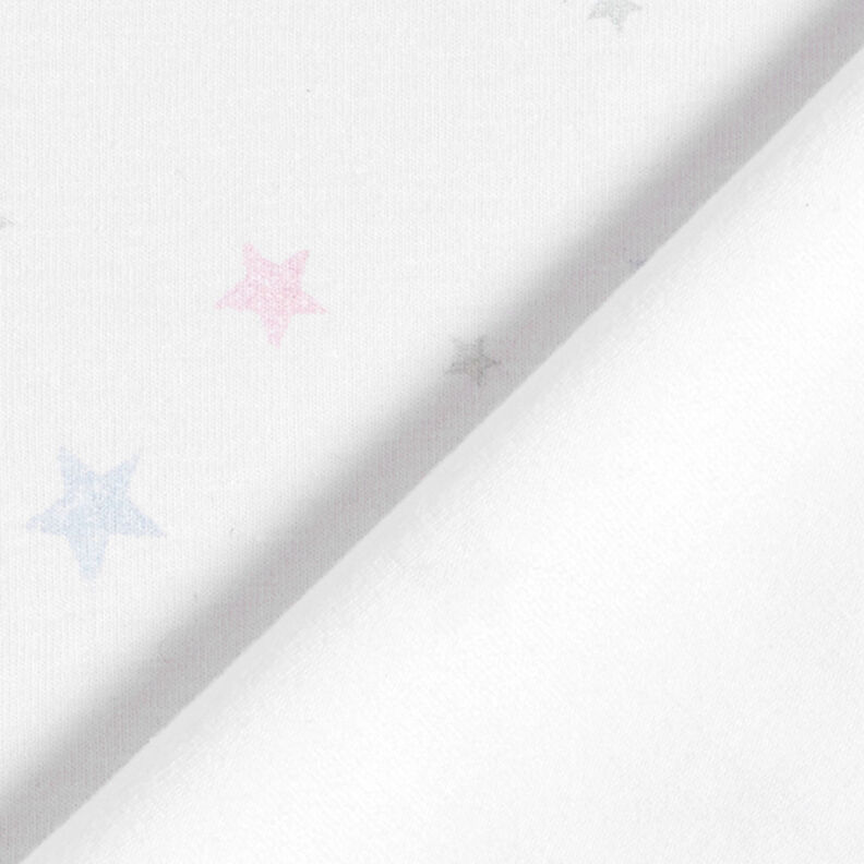 GOTS Jersey de algodão Estrelas Aparência carimbos | Tula – branco,  image number 4