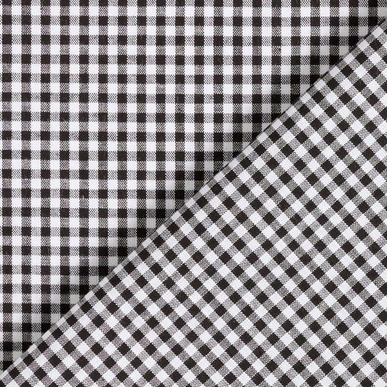 Popelina de algodão Xadrez Vichy pequeno, com fio tingido – preto/branco,  image number 6