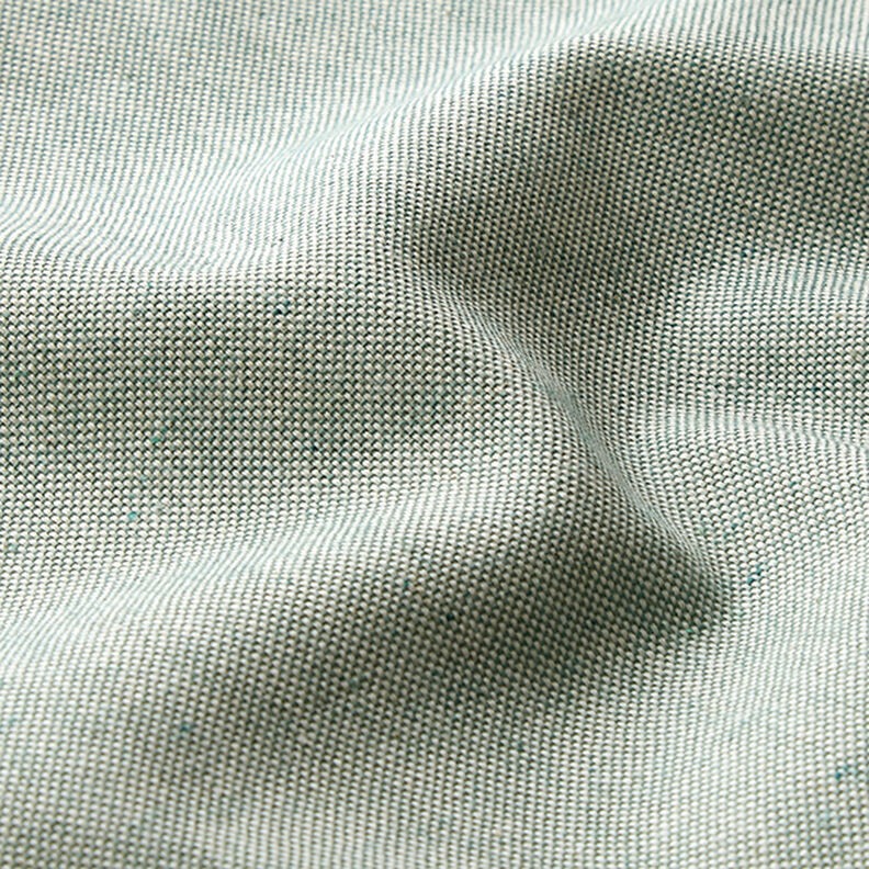 Tecido para decoração Meio linho Panamá Chambray reciclado – verde amarelado,  image number 2