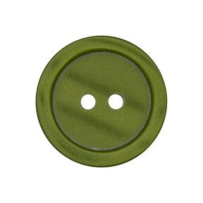 Botão de plástico 2 furos Basic - verde-azeitona, 