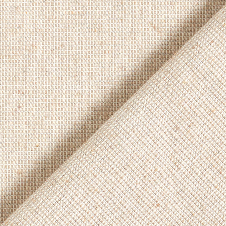 Tecido para decoração Meio linho Panamá Estrutura canelada Algodão reciclado – beige,  image number 3