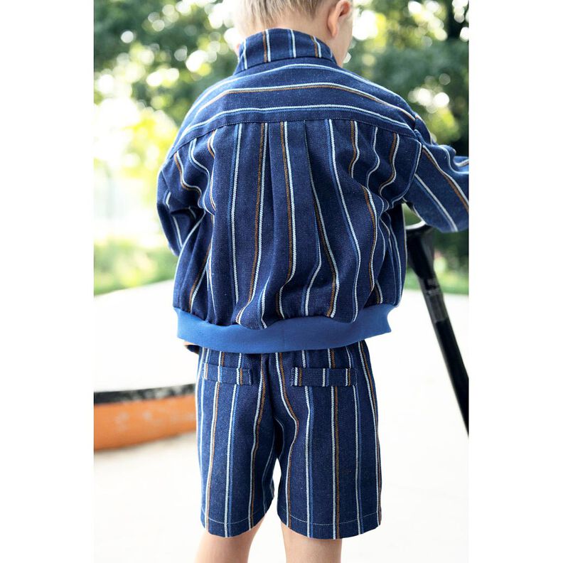 Ganga Riscas entretecidas | Poppy Fabrics &ndash; &iacute;ndigo,  image number 5