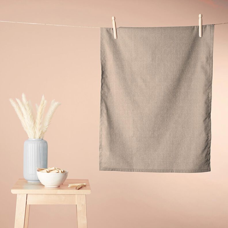 Tecido turco/Tecido piqué em favo Liso – taupe claro,  image number 7