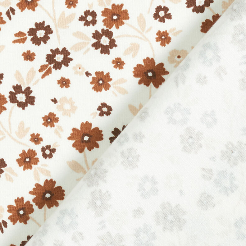 Jersey de algodão Flores no prado  – branco sujo,  image number 4