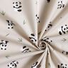 Tecido de algodão Cretone Urso panda fofo – natural,  thumbnail number 3
