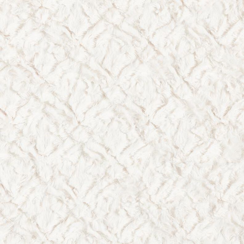 Pelo artificial Padrão losangos – branco sujo,  image number 1