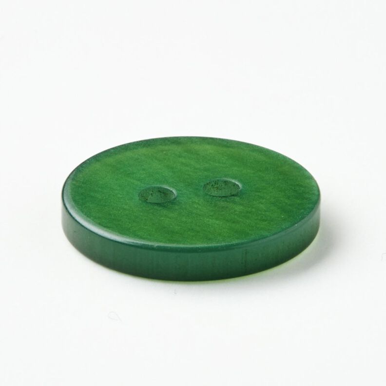 Botão de 2 furos brilhante [Ø 15 mm] – verde pinheiro,  image number 3