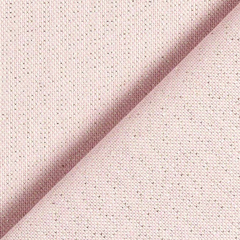 Tecido para decoração Meio linho Panamá Lurex – rosa,  image number 3