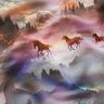 French Terry Sweat de verão Cavalos místicos Impressão Digital – púrpura média,  thumbnail number 2