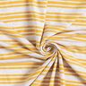 Jersey de viscose Riscas brilhantes irregulares – branco sujo/amarelo-sol,  thumbnail number 3