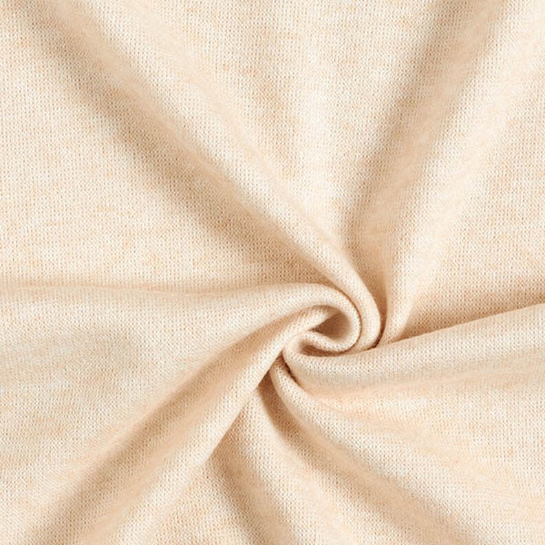 Tecido de malha Mistura de viscose Melange – creme,  image number 1