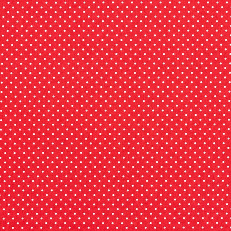 Popelina de algodão pintas pequenas – vermelho/branco,  image number 1