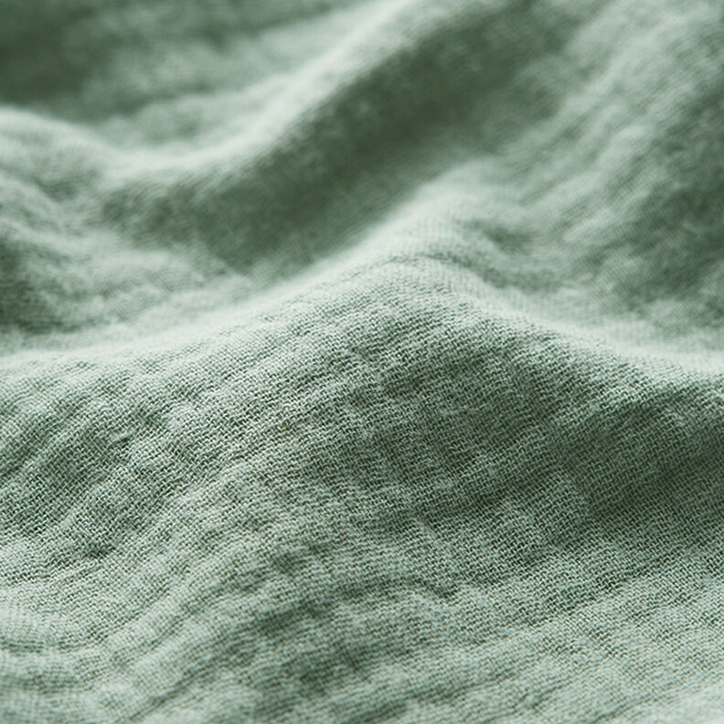 Musselina/ Tecido plissado duplo – verde amarelado,  image number 3
