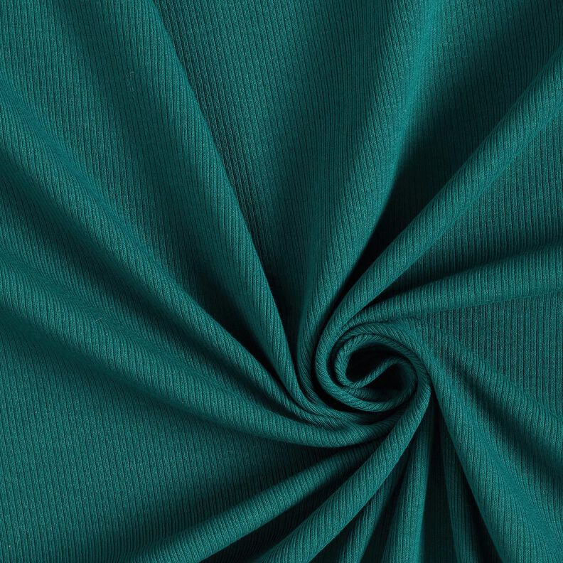 Jersey canelado Canelado fino 2-1-1-1 – verde escuro,  image number 1