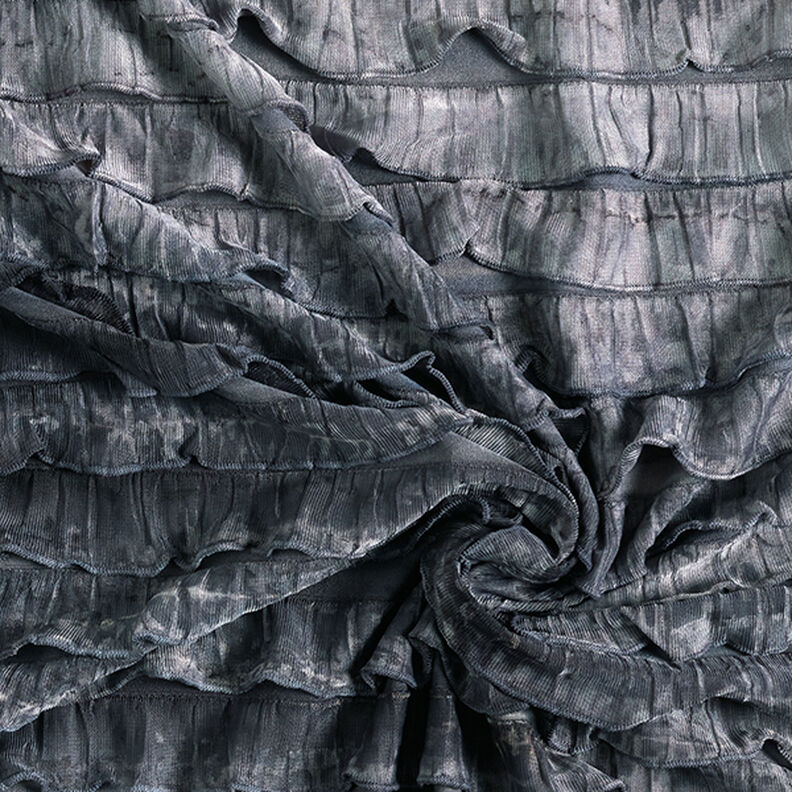 Jersey Folhos Batik Riscas diagonais – cinzento claro,  image number 3